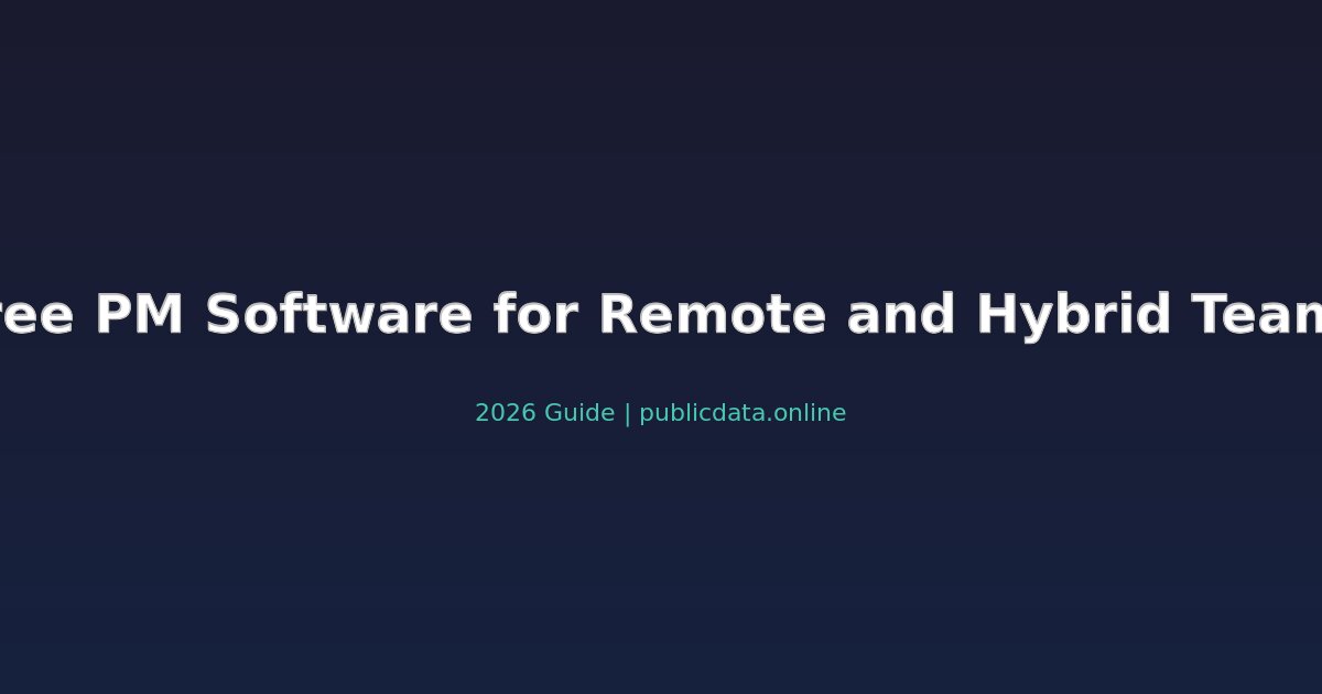 Best Free PM Software for Remote and Hybrid Teams 2026